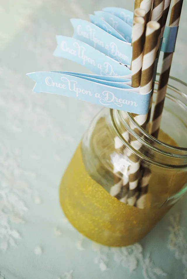 Royal Baby Shower Straws