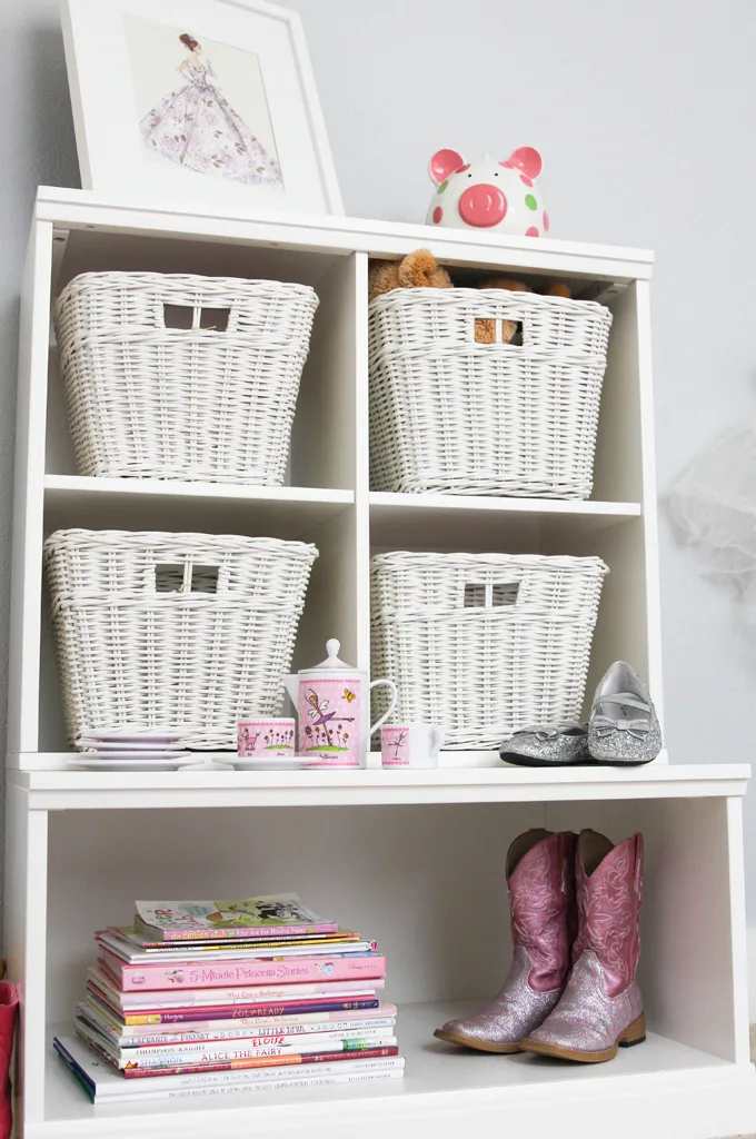 PBK Cubby Storage with Wicker Baskets - Project Nursery