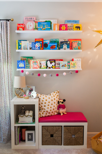 IKEA Bookcases Turned into Reading Nook