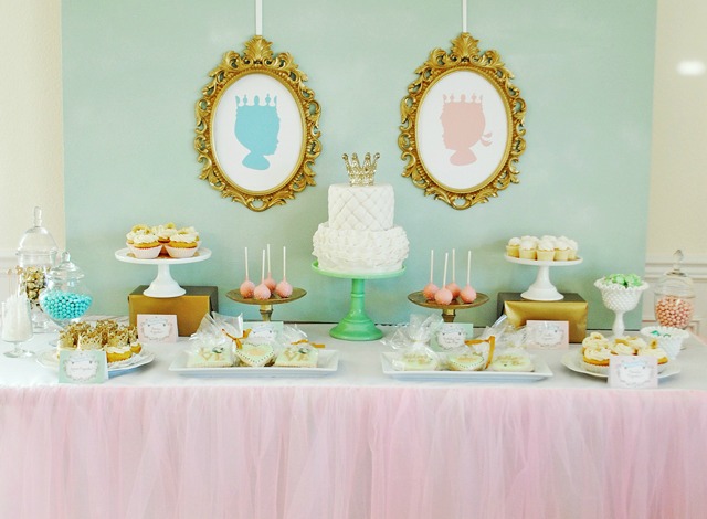 Royal Baby Shower Dessert Table