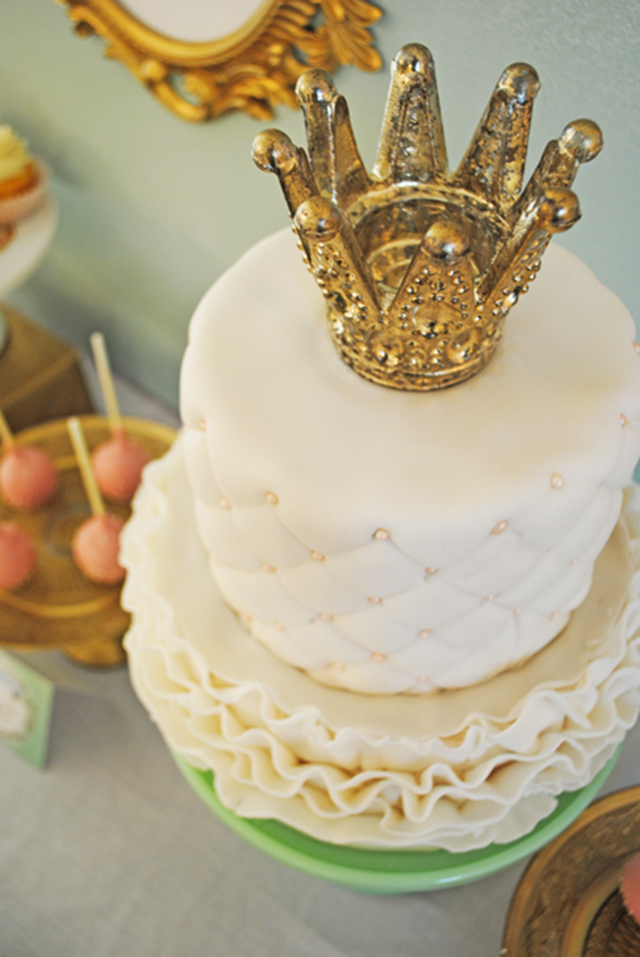 Royal Baby Shower Crown Cake Topper