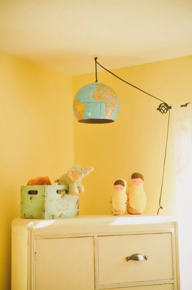 Vintage Nursery with Globe Pendant Light - Project Nursery