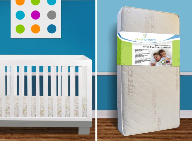 Babyletto Modo Crib and Pure Harmony Crib Mattress