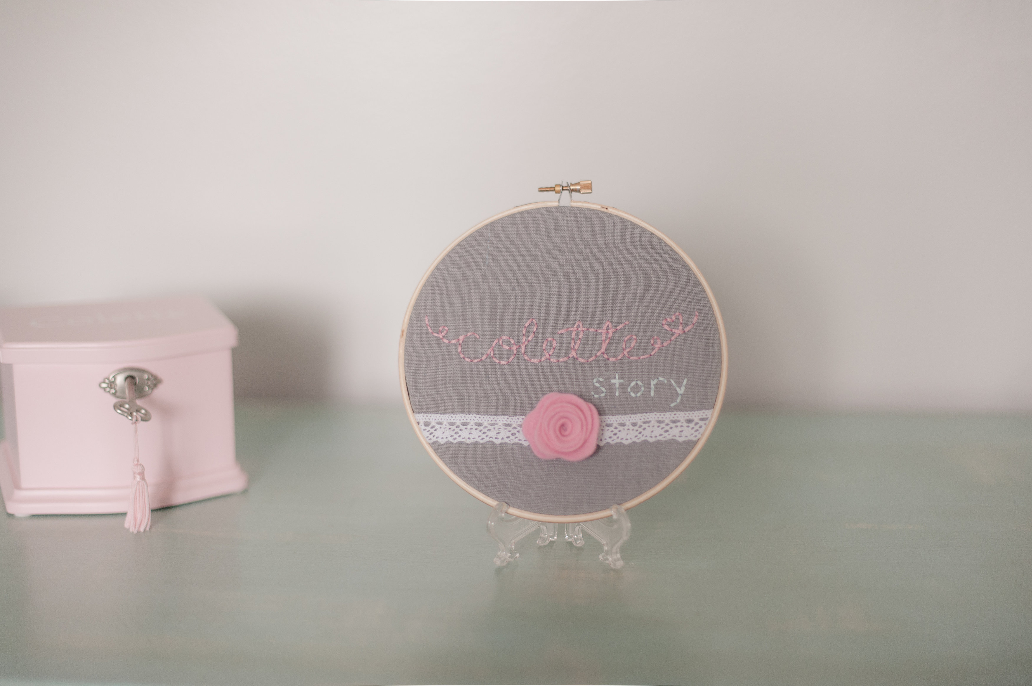 Embroidered Name Circle