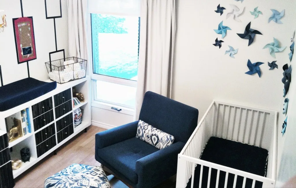 White Nursery with Navy Accents - Project Nursery