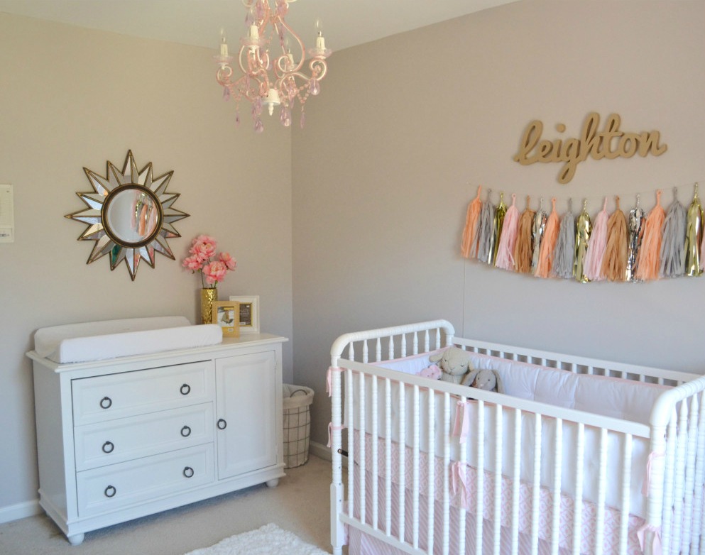 Pink and Gold Girls Nursery - Project Nursery