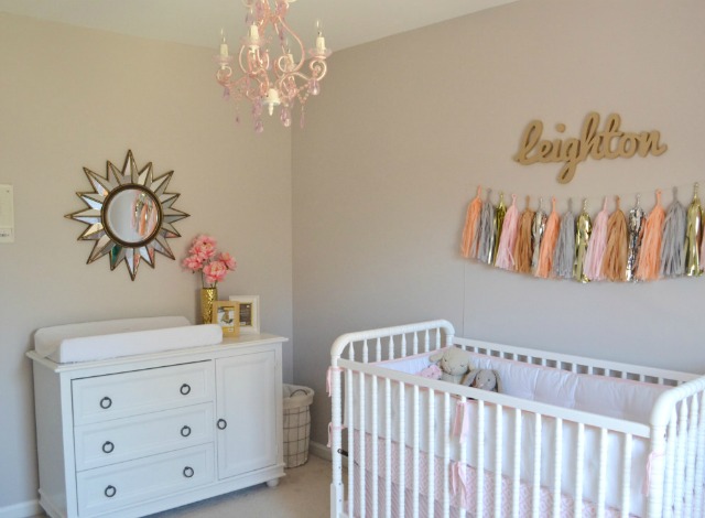 Pink and Gold Girls Nursery - Project Nursery