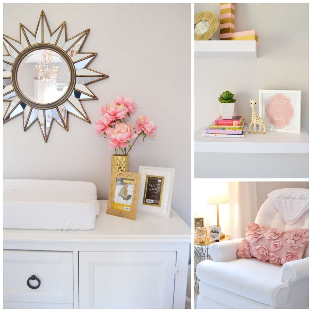 Leighton Kate's Pink and Gold Nursery Project Nursery