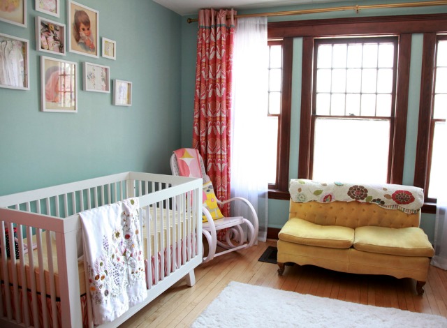 Nursery with Vintage Couch - Project Nursery