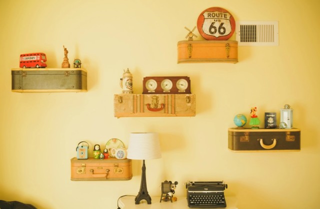 Vintage Nursery with Suitcase Shelves - Project Nursery