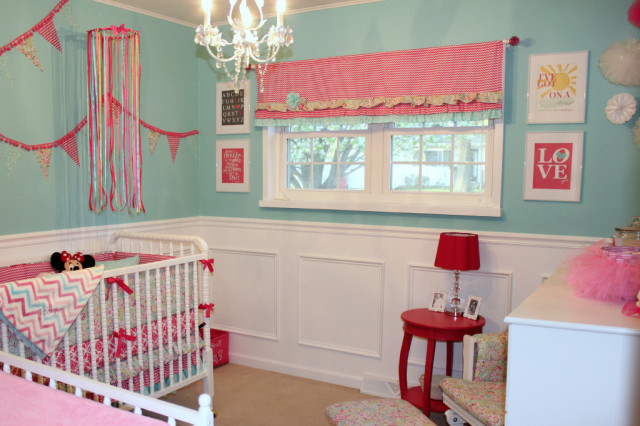 Eclectic Aqua and Pink Nursery - Project Nursery