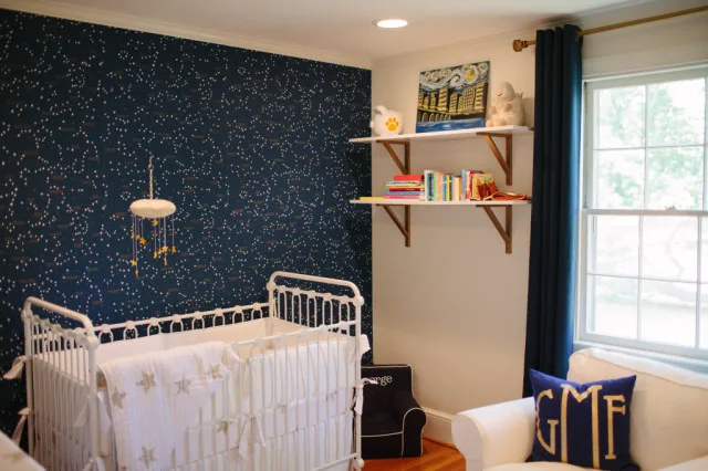 Navy Blue and Gold Constellation Nursery - Project Nursery