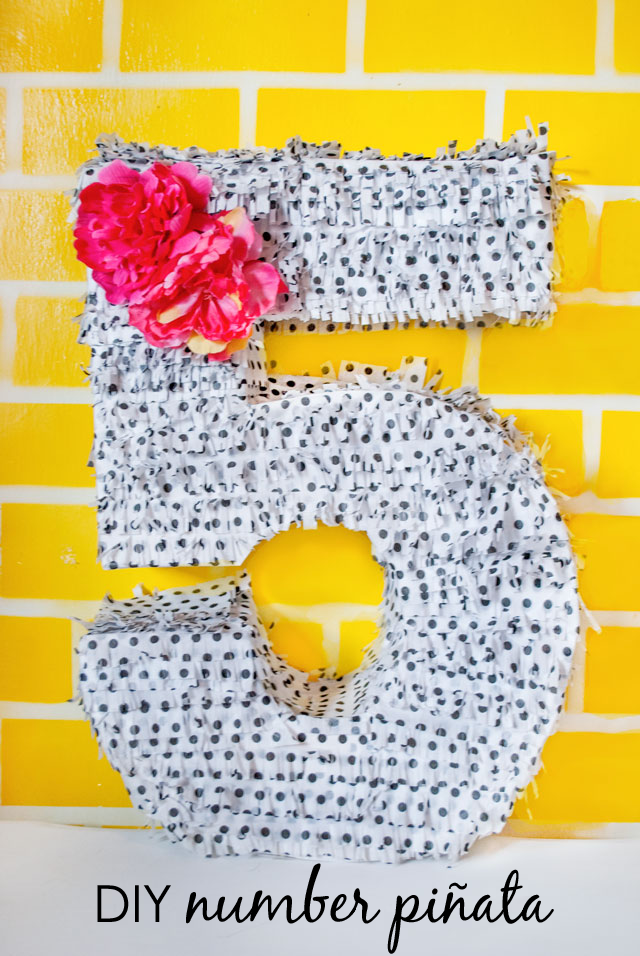 diy simple number pinata project nursery