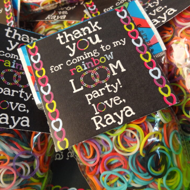 Rainbow Loom Themed Birthday Party