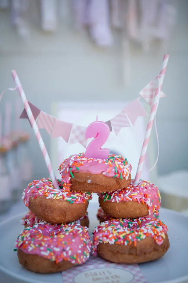 Donut Birthday Cake - Project Nursery