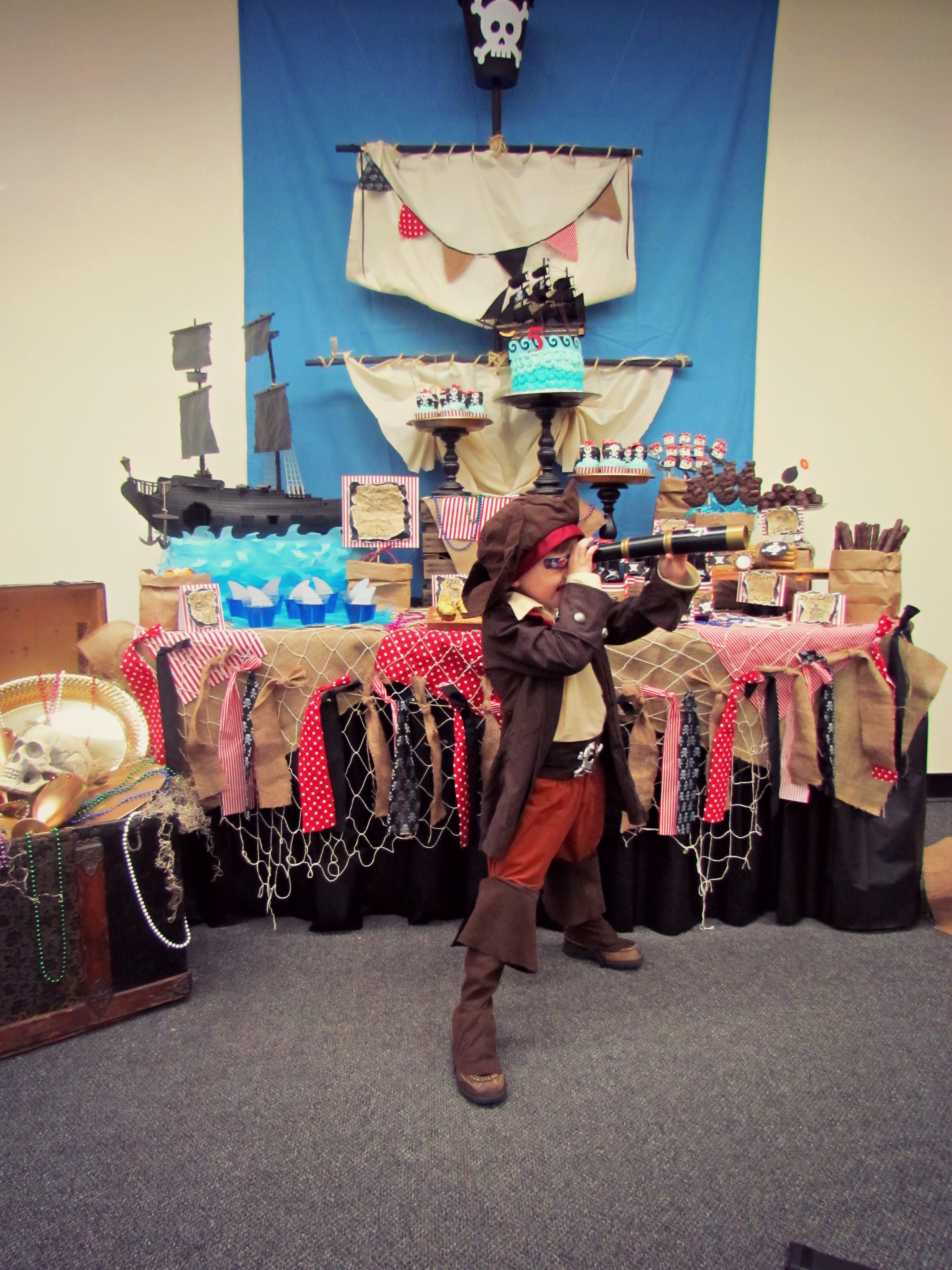 Captain Arron's Pirate Themed Birthday Party - Project Nursery