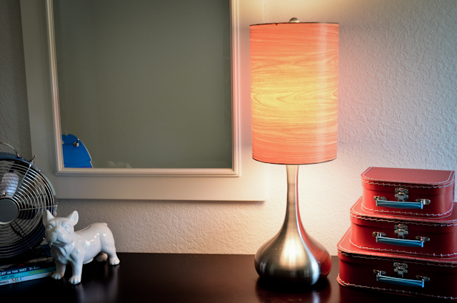 DIY Faux Wood Lamp Shade