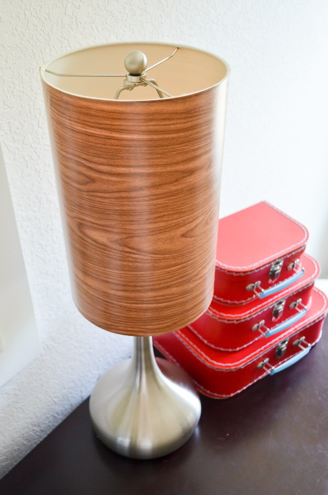 DIY Faux Wood Lamp Shade