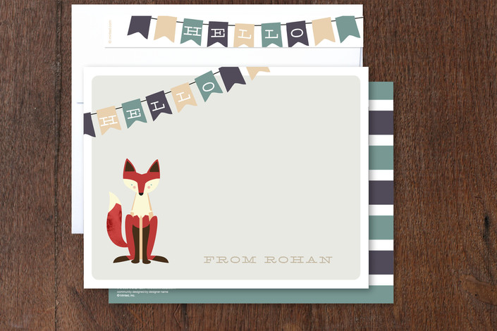 Kids' Personalized Stationery from Minted