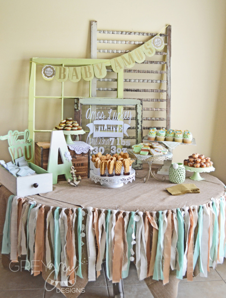 Mint and Gold Baby Shower - Project Nursery