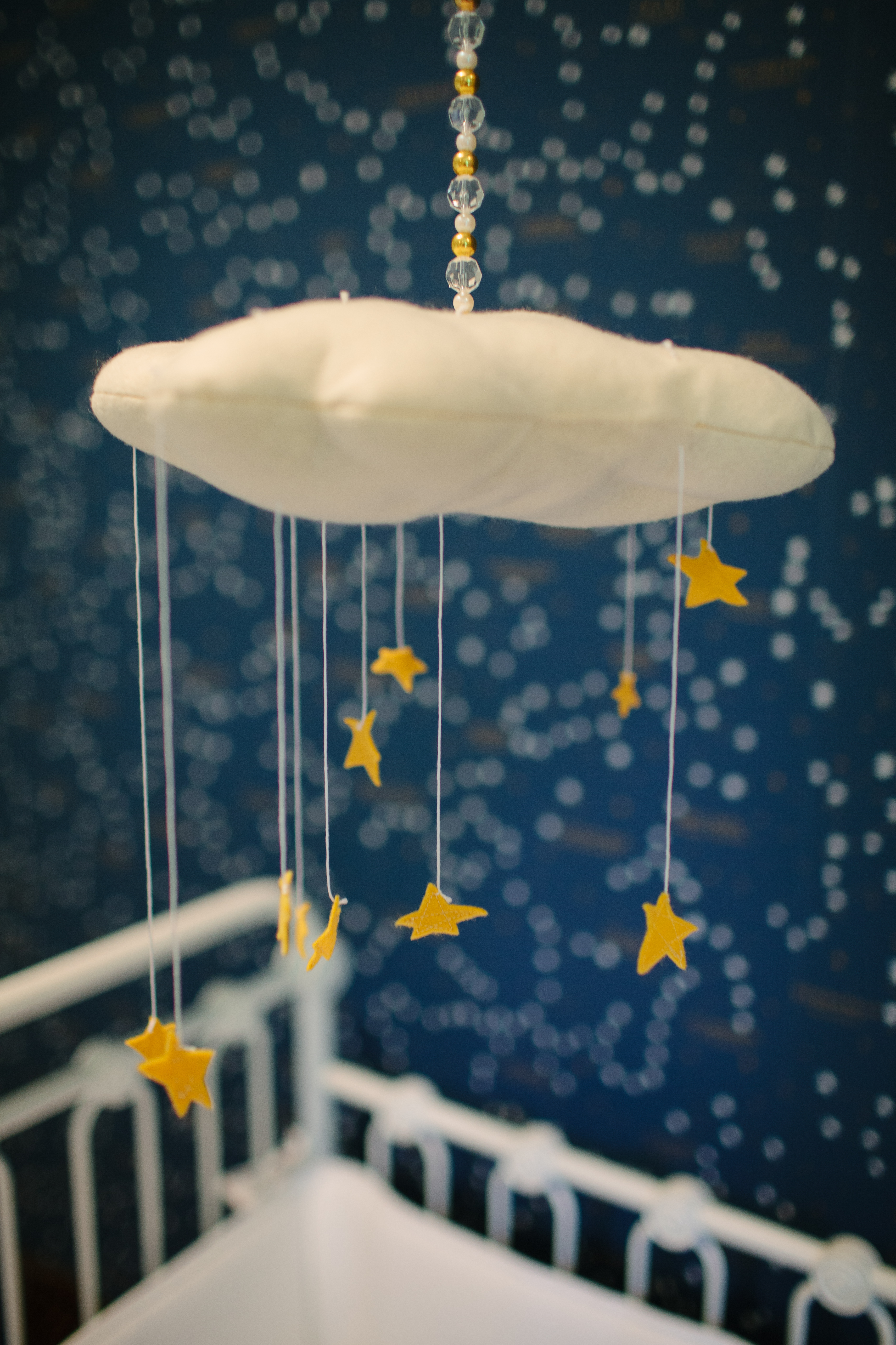 Cloud and Stars Nursery Mobile