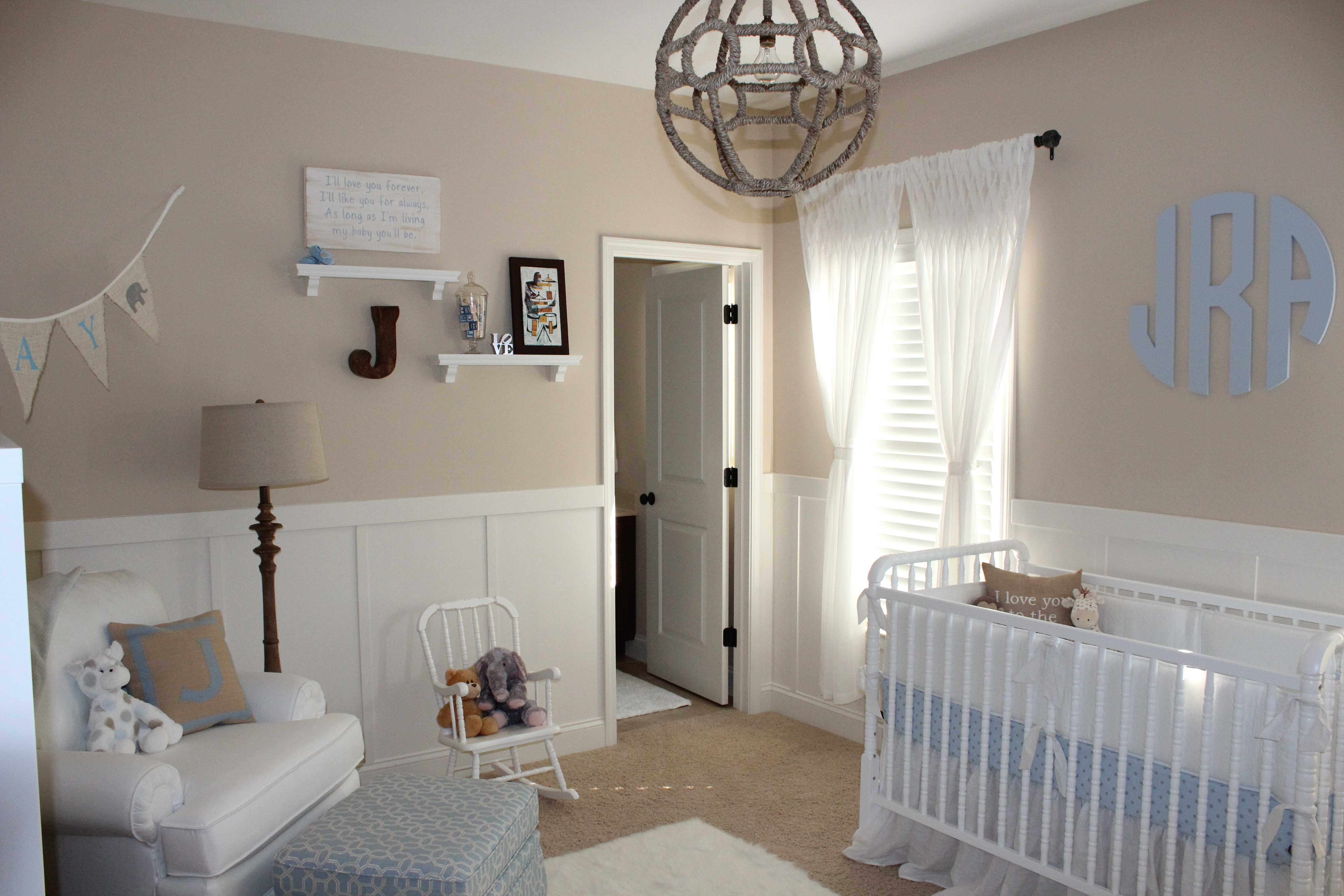 Beige and White Neutral Nursery for Baby Boy - Project Nursery