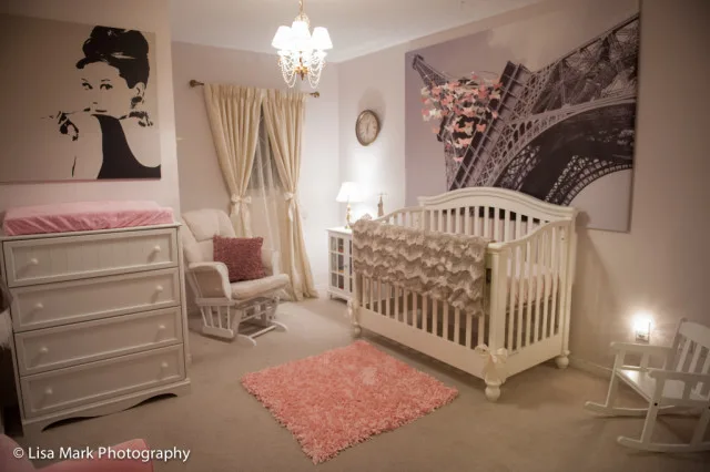 Vintage Pink and Gold Paris-Themed Nursery - Project Nursery