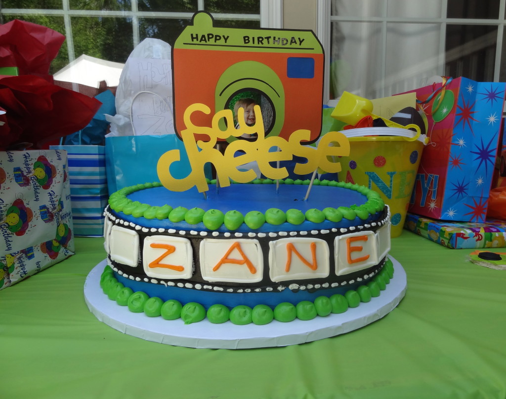 "Say Cheese!" Birthday Party Cake - Project Nursery