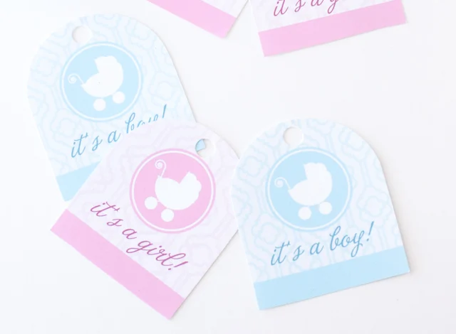 Free Printable Baby Shower Tags
