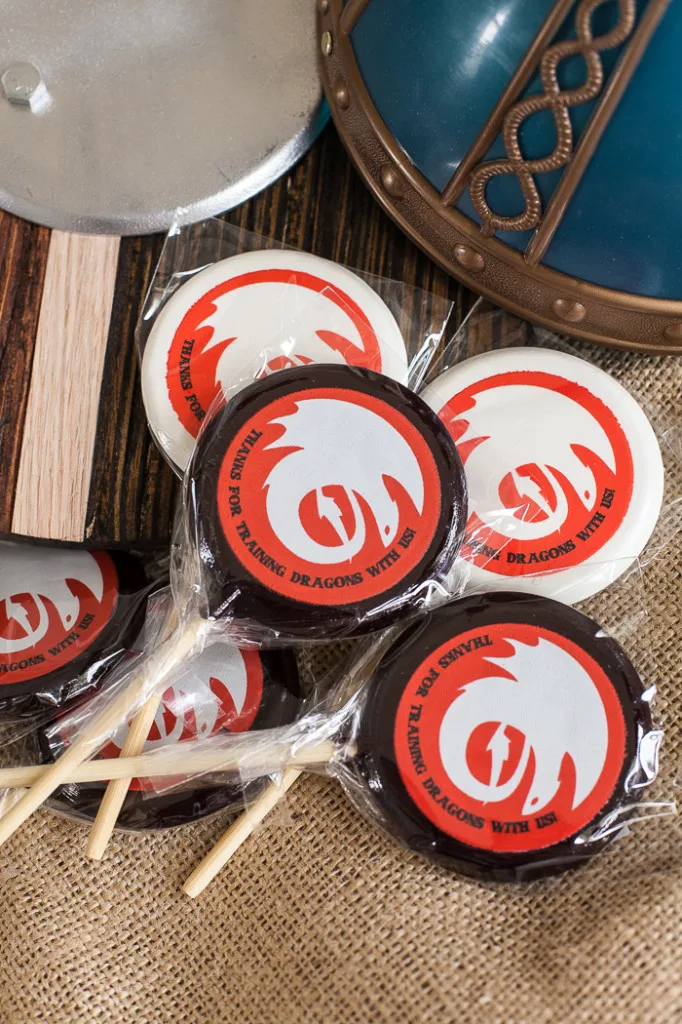 How to Train Your Dragon Birthday Lollipop Favors