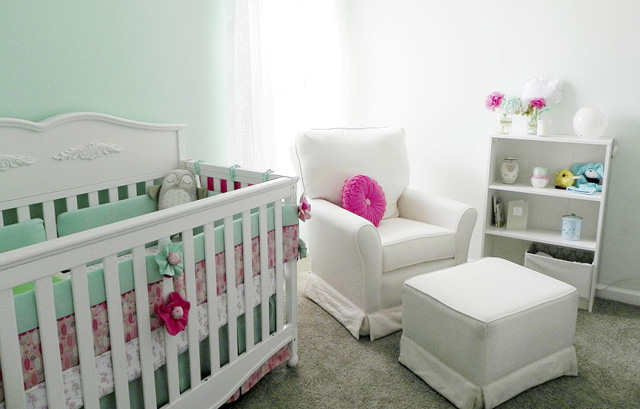 Mint, Pink and White Botanical Nursery - Project Nursery