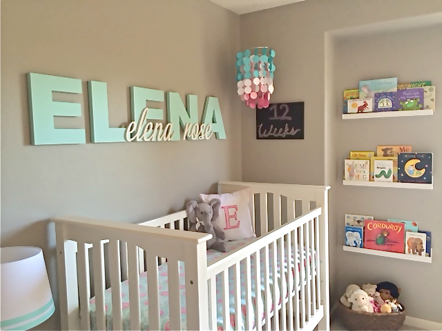 Pink, Aqua and Gray Nursery - Project Nursery