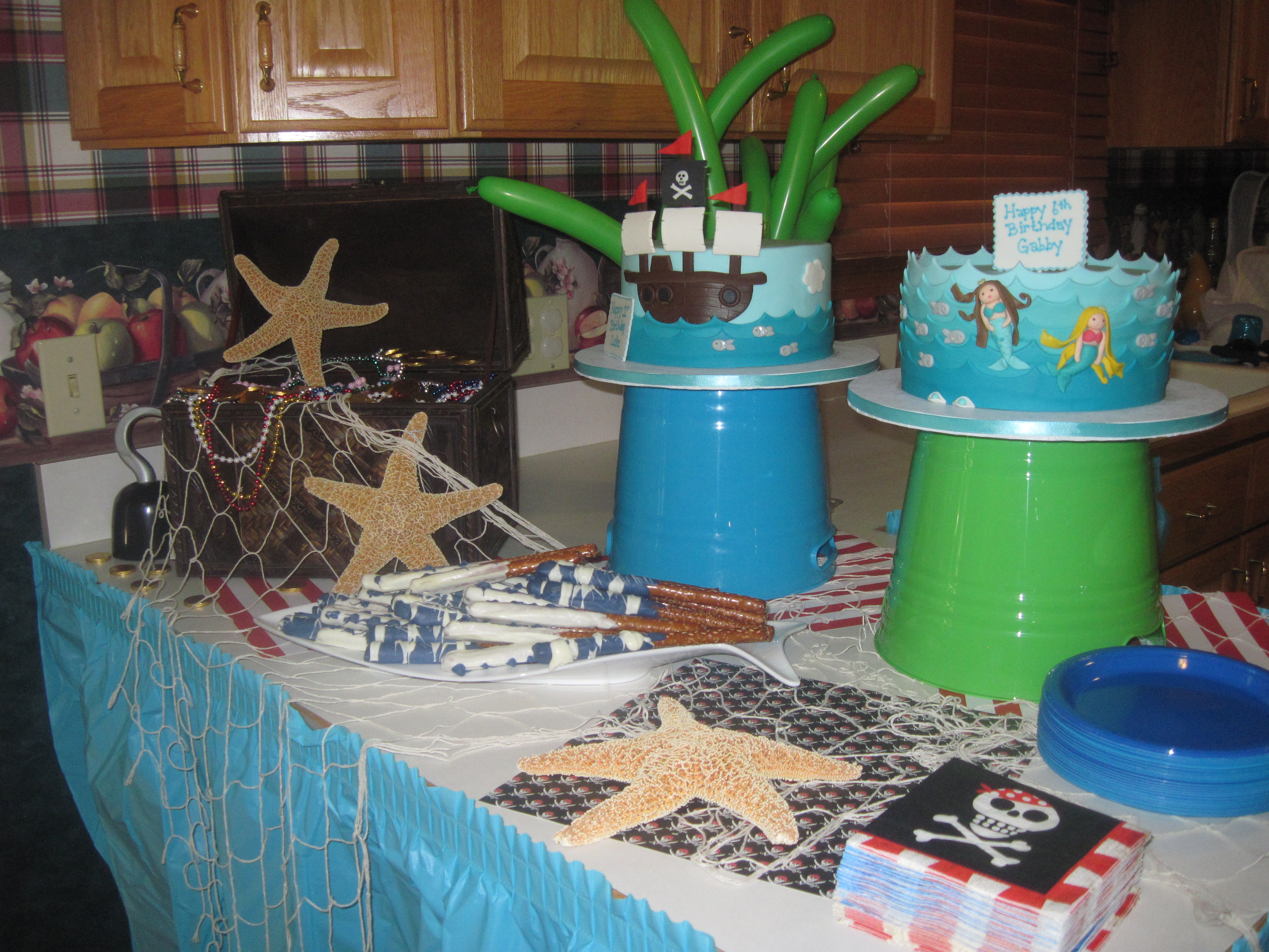 Pirate and Mermaid Under the Sea Birthday Party - Project Nursery