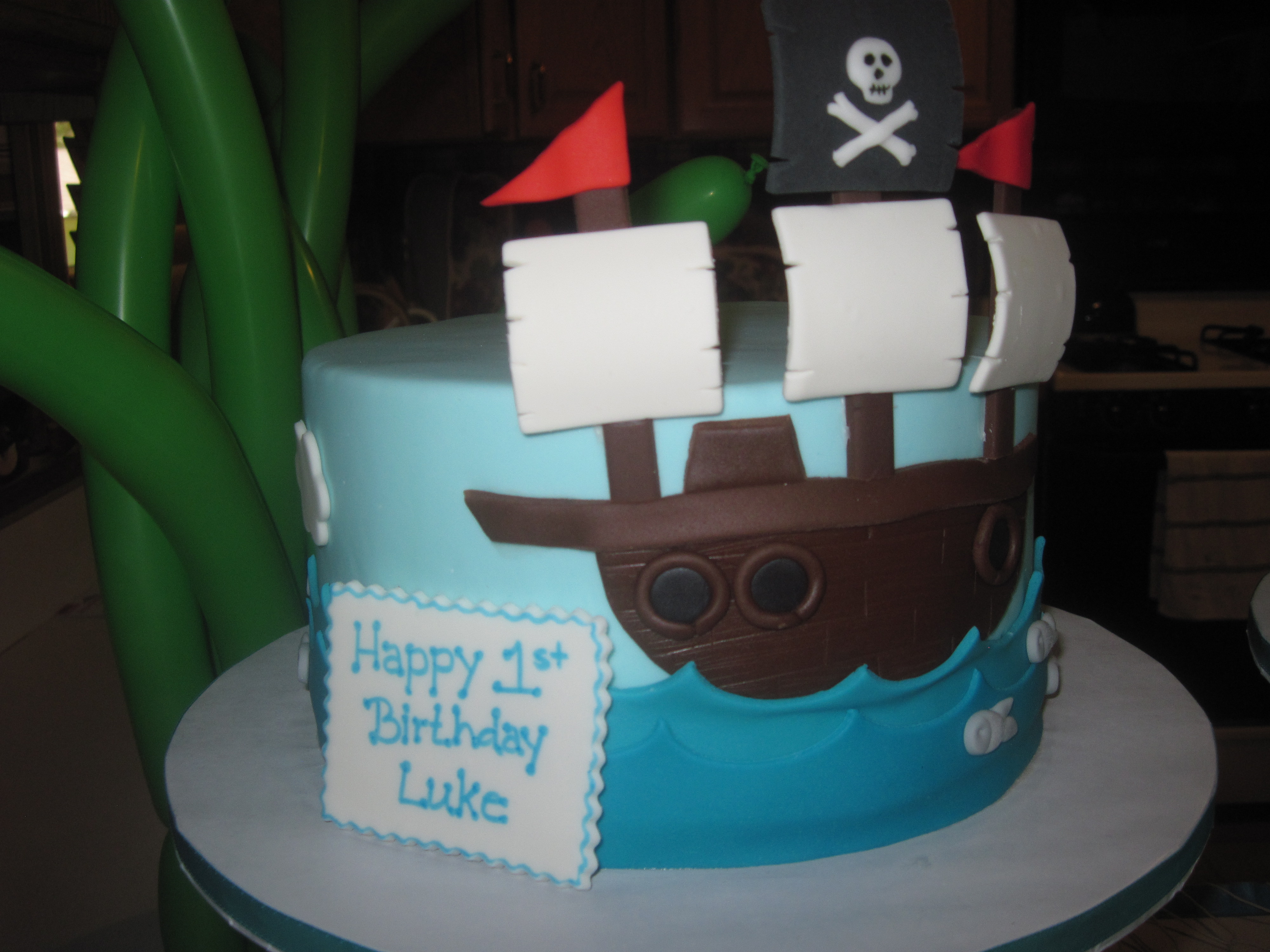 Pirate Ship Birthday Cake