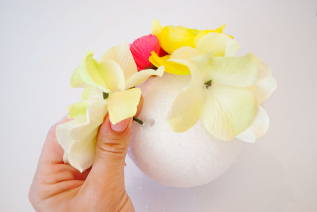 DIY Hanging Flower Ball