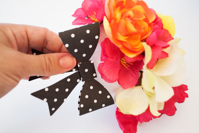DIY Hanging Flower Ball with Bow
