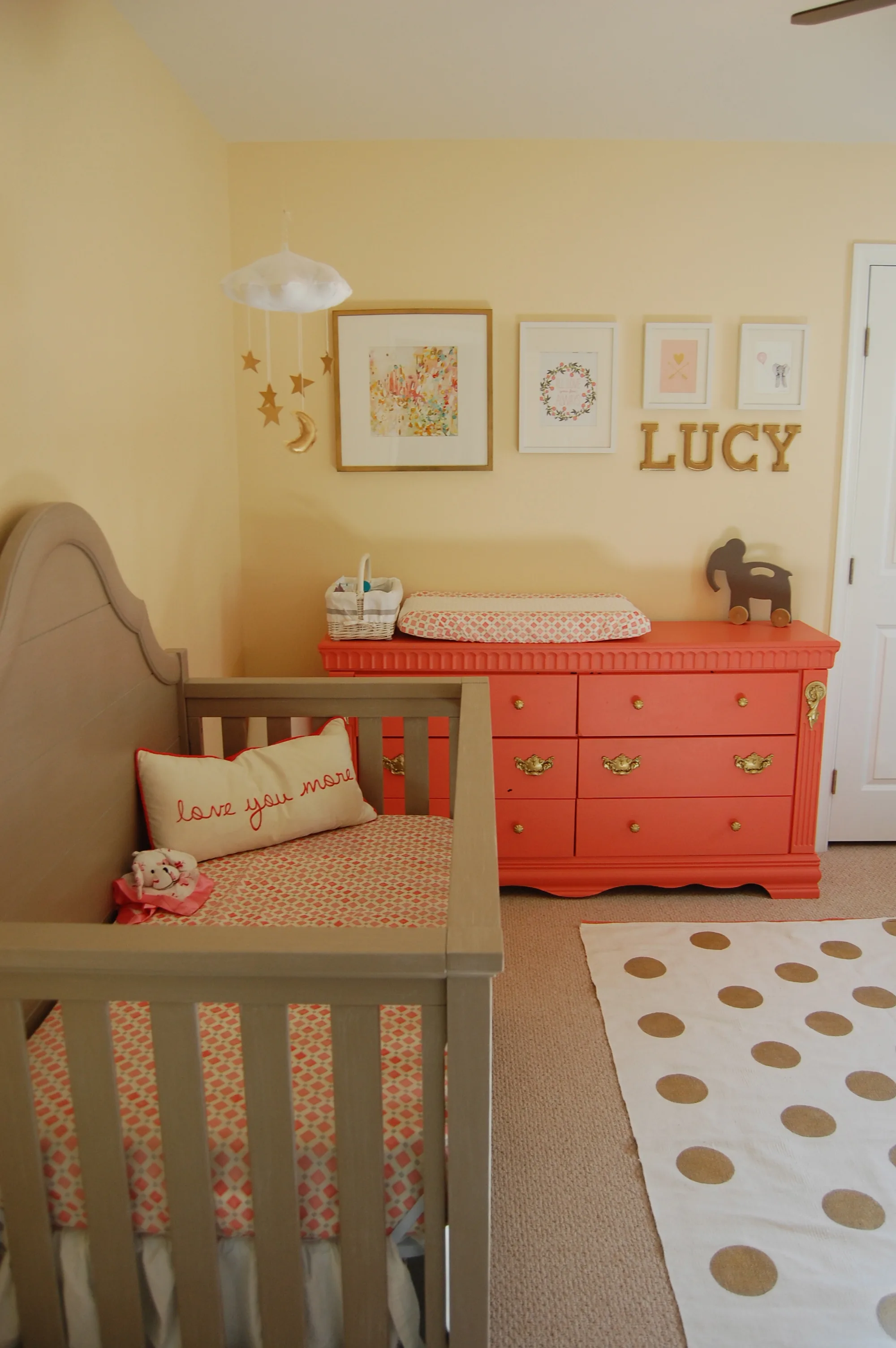 Coral and Gold Nursery