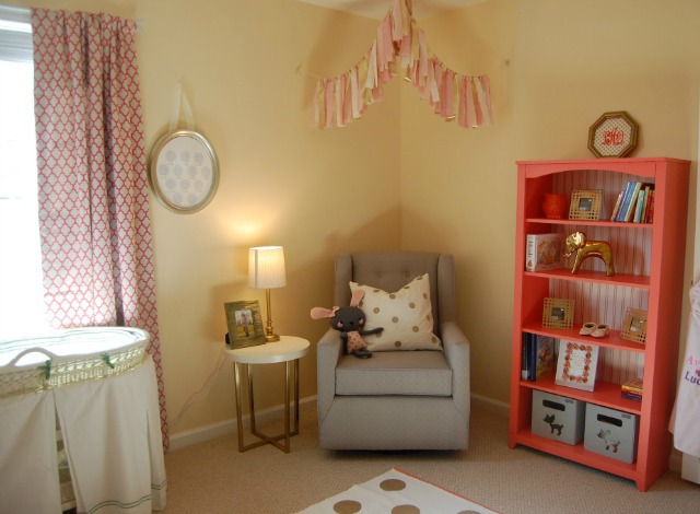Gray, Coral and Gold Nursery - Project Nursery