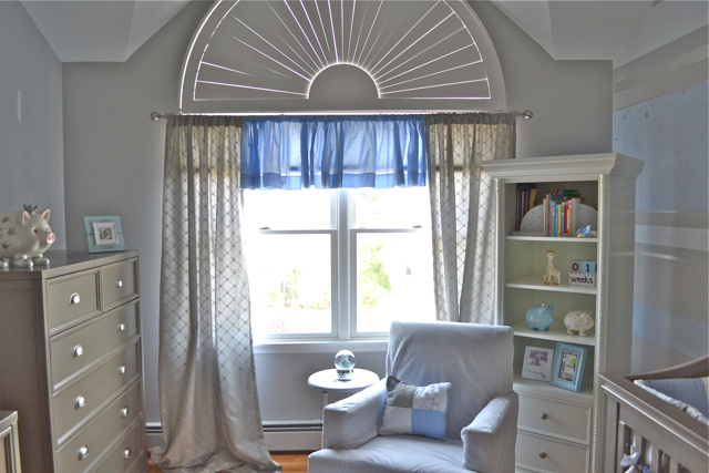 Contemporary Blue and Gray Nursery