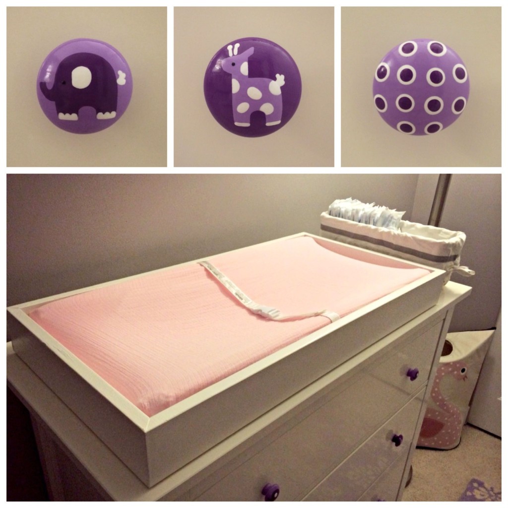 Make Believe Nursery - Project Nursery  Purple furniture, Furniture  makeover, Changing table dresser