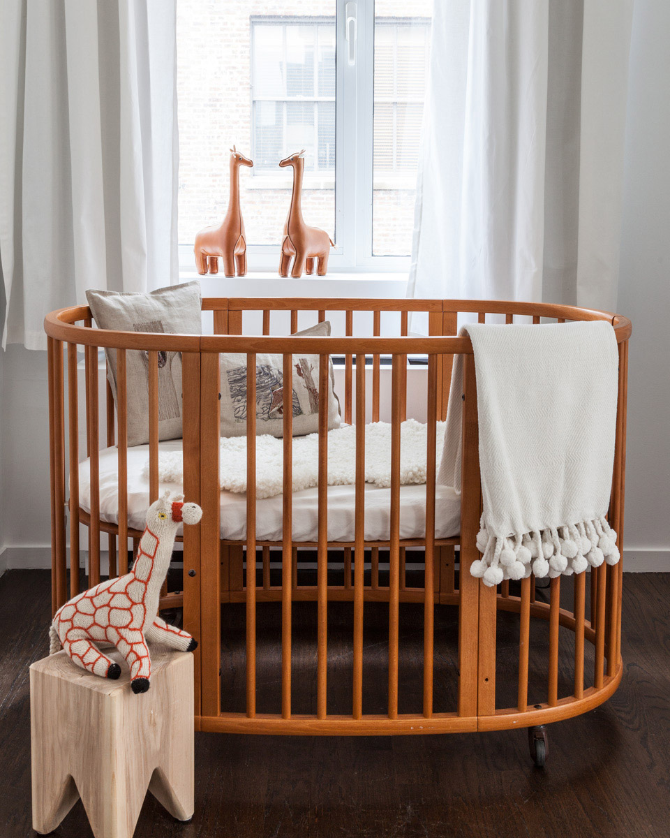 Stokke Crib in this Modern Animal Nursery