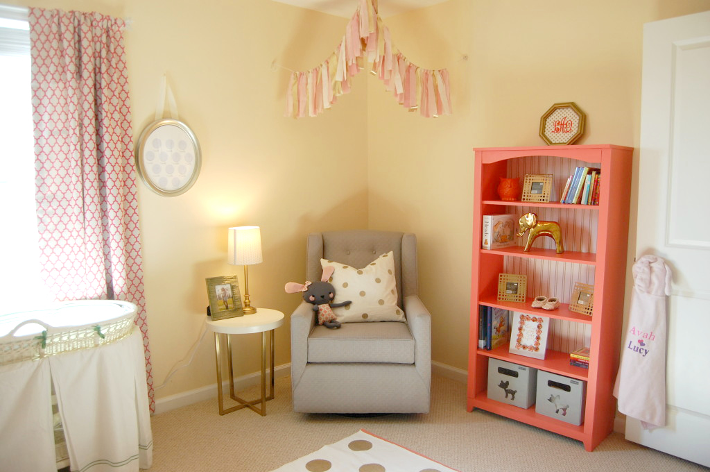 Gray, Coral and Gold Nursery - Project Nursery