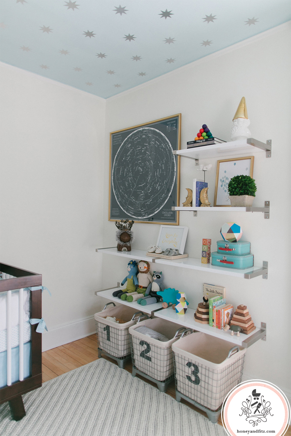 Nursery Ceiling with DIY Star Decals - Project Nursery