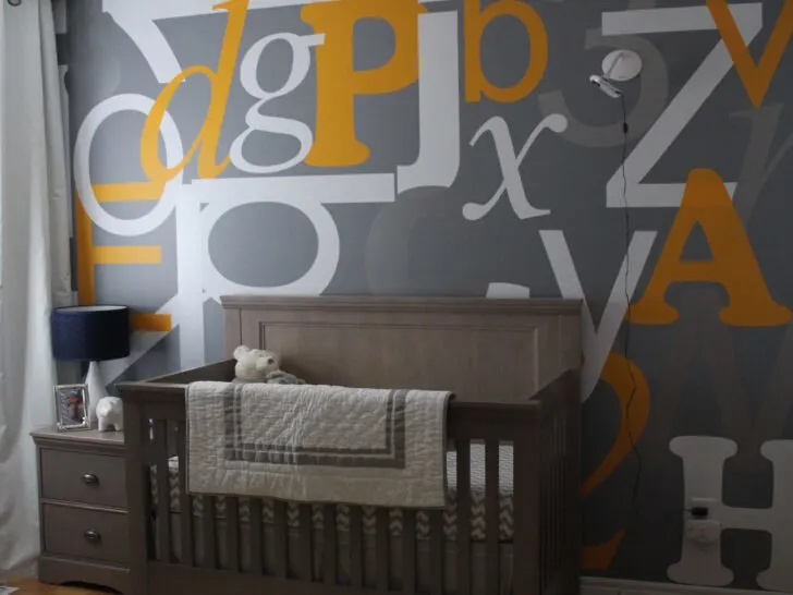 Alphabet Nursery Accent Wall