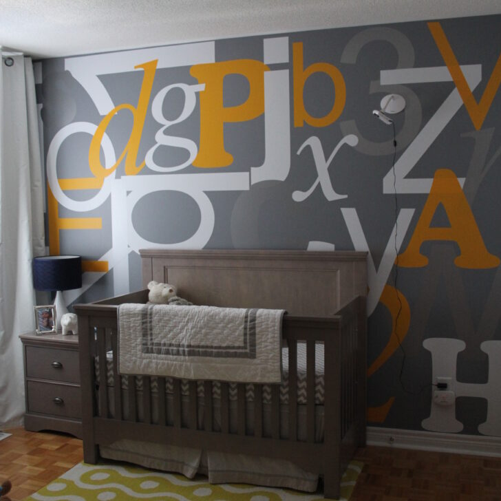 Alphabet Nursery Accent Wall