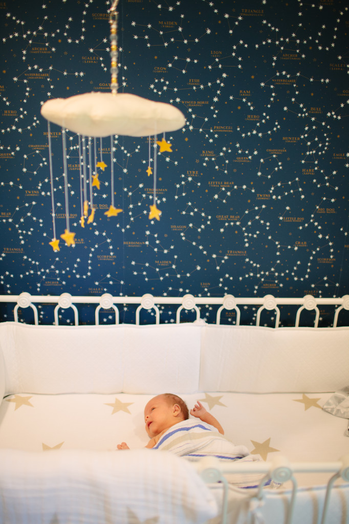 Constellation Wallpaper and Star Mobile - Project Nursery