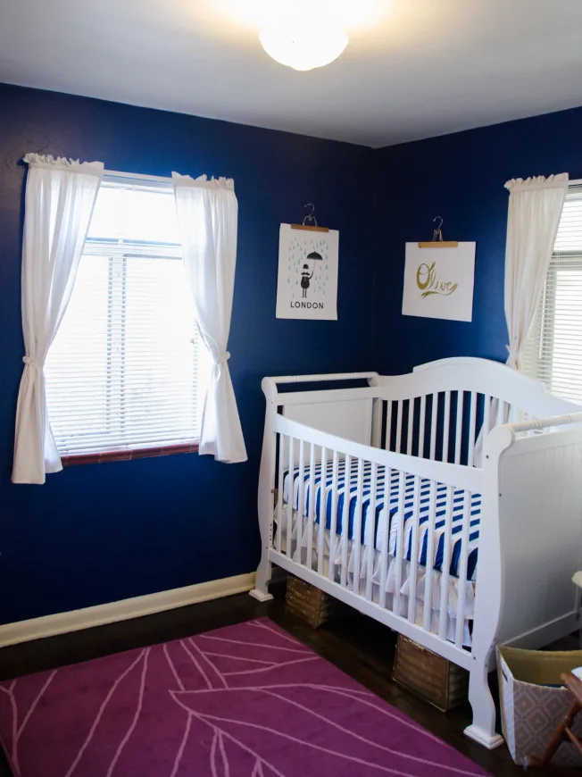Navy and Gold Nursery
