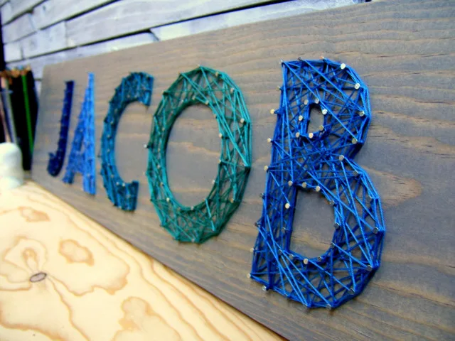 Modern String Art Letters