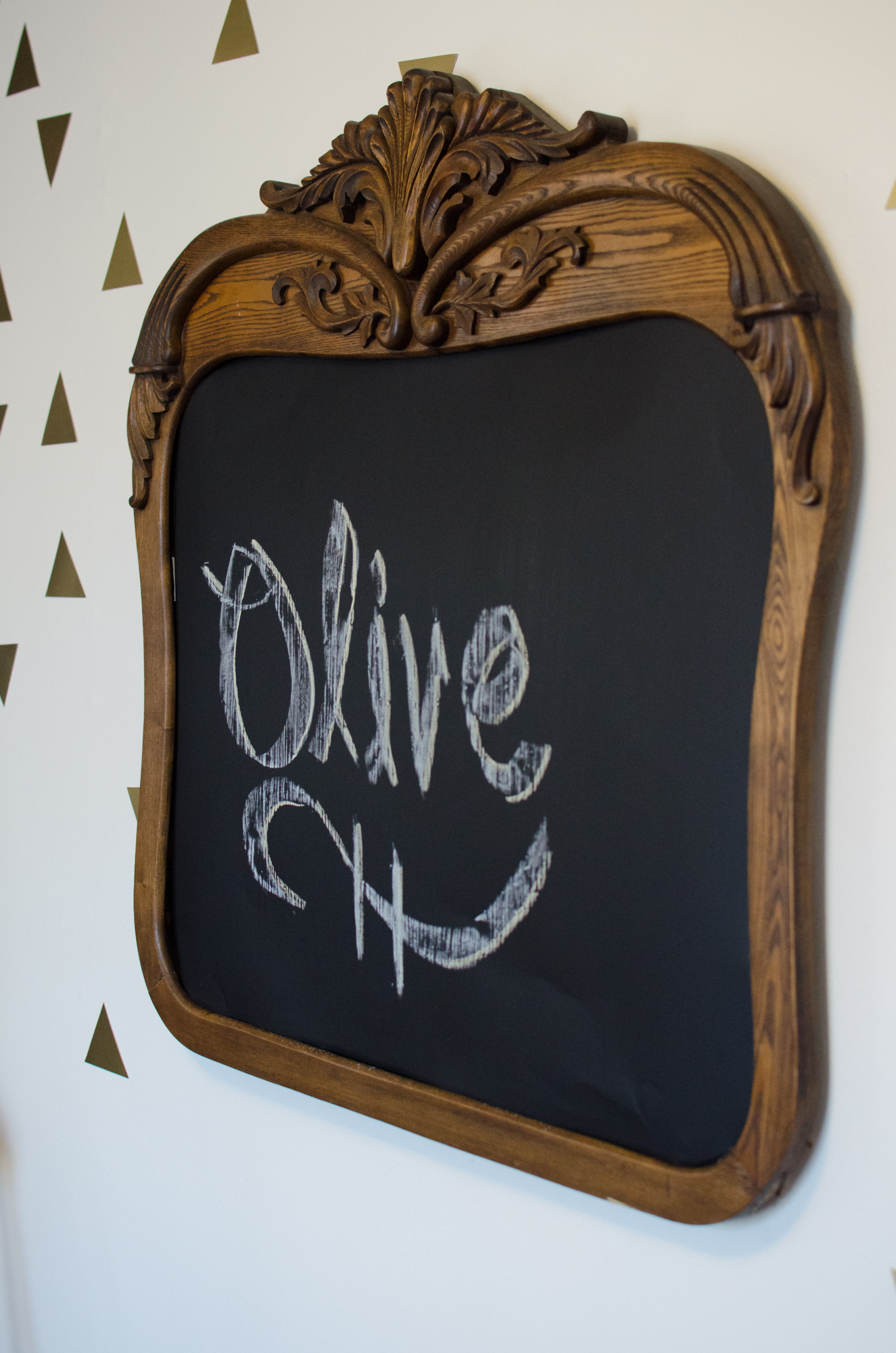 DIY Chalkboard Made from Sheet Metal Painted with Chalk Board Paint
