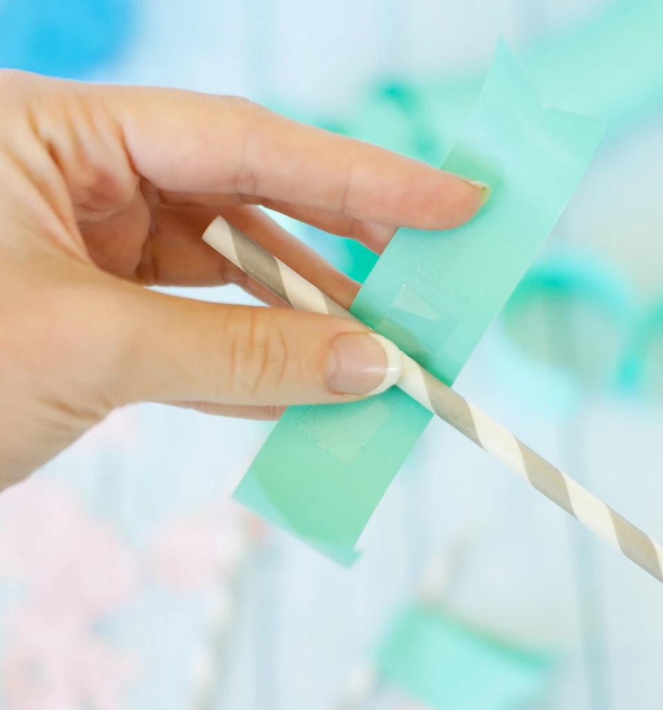 DIY Paper Straw Embellishment